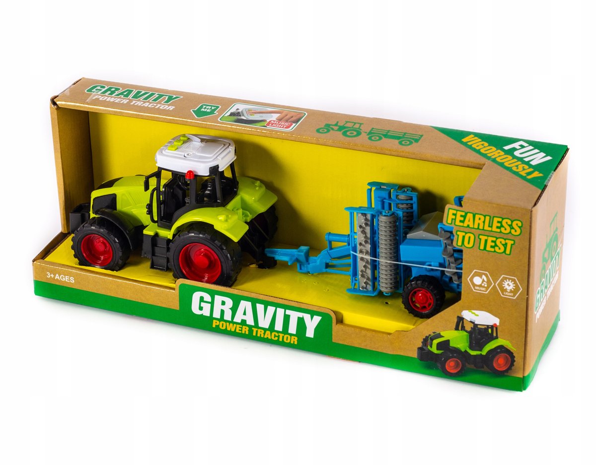Traktor Z Dźwiękiem Duża Maszyna Rolnicza 40Cm