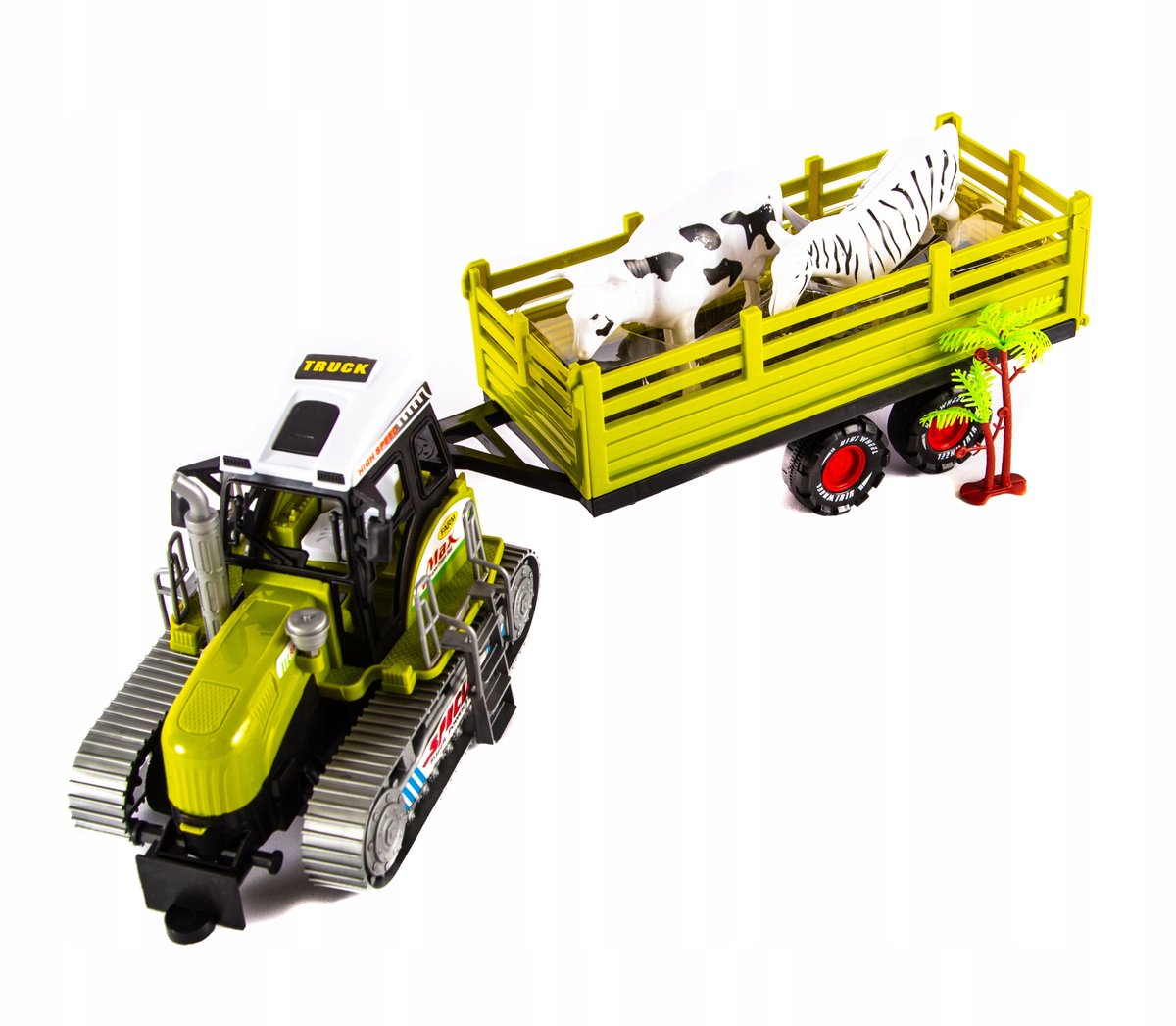 Duży Traktor Na Gąsienicach Przyczepa Różne Kolory