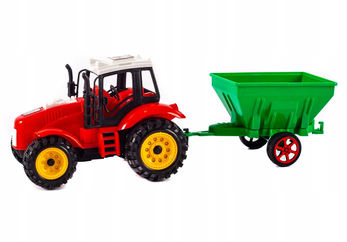 Traktor Farmera Z Przyczepą Rolnik Różne Kolory