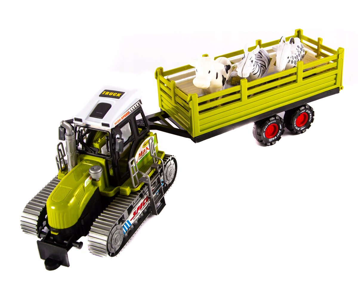 Traktor Gąsienicowy Z Przyczepą Różne Kolory