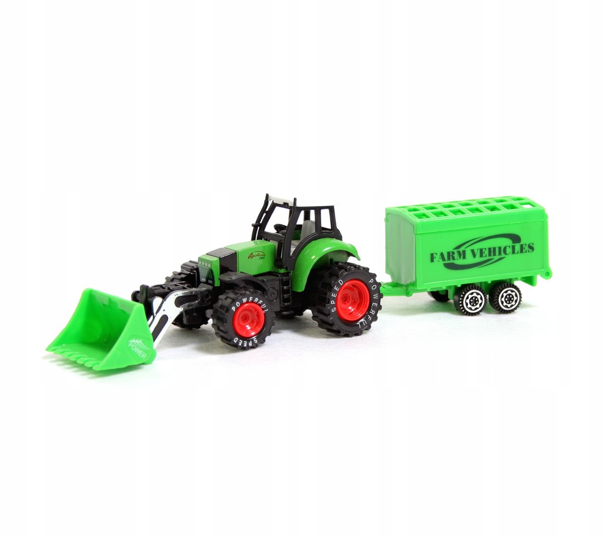 TRAKTOR + MASZYNY ruchoma łyżka RESORAK z napędem