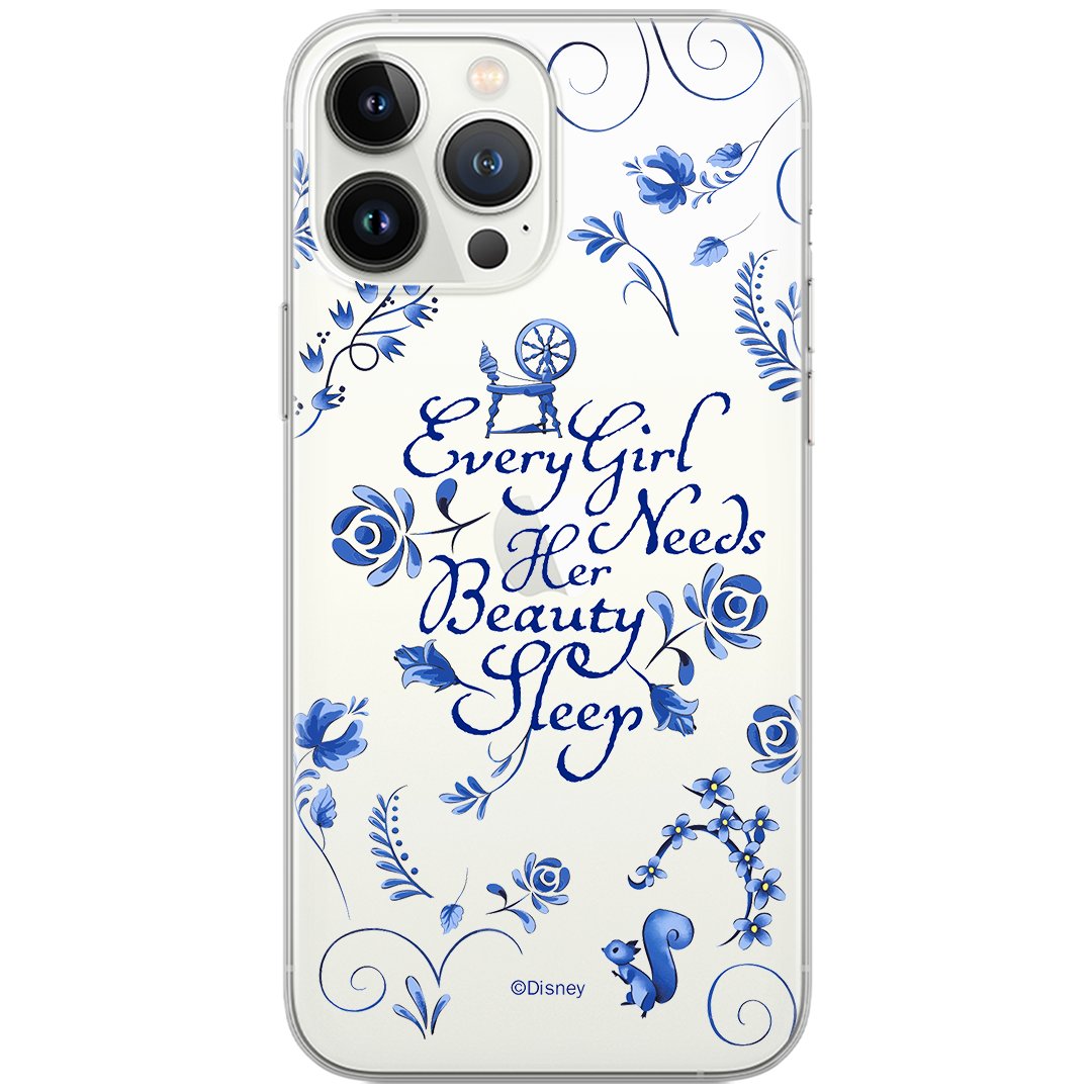 Etui Disney dedykowane do Iphone 13, wzór: Aurora 002 Etui częściowo przeźroczyste, oryginalne i oficjalnie licencjonowane