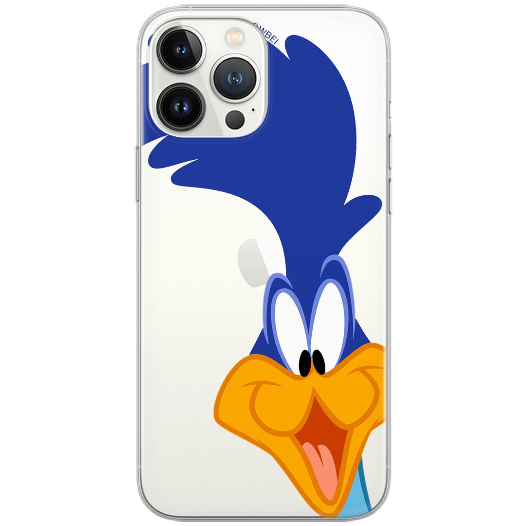 Etui Looney Tunes dedykowane do Iphone 12 Mini, wzór: Struś Pędziwiatr 001 Etui częściowo przeźroczyste, oryginalne i oficjalnie / Looney Tunes