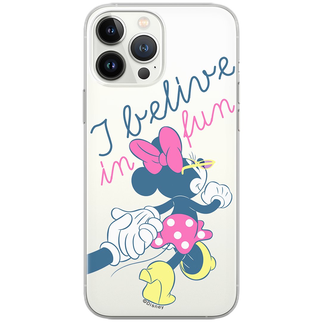 Etui Disney dedykowane do Iphone 12 Mini, wzór: Minnie 005 Etui częściowo przeźroczyste, oryginalne i oficjalnie licencjonowane