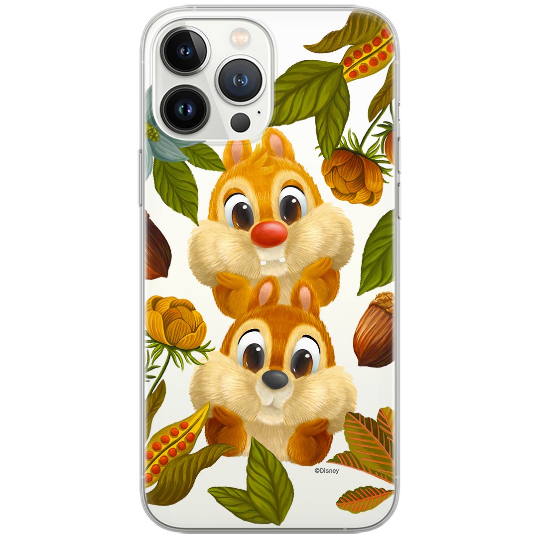 Etui Disney dedykowane do Iphone 12 Mini, wzór: Chip & Dale 002 Etui częściowo przeźroczyste, oryginalne i oficjalnie licencjonowane