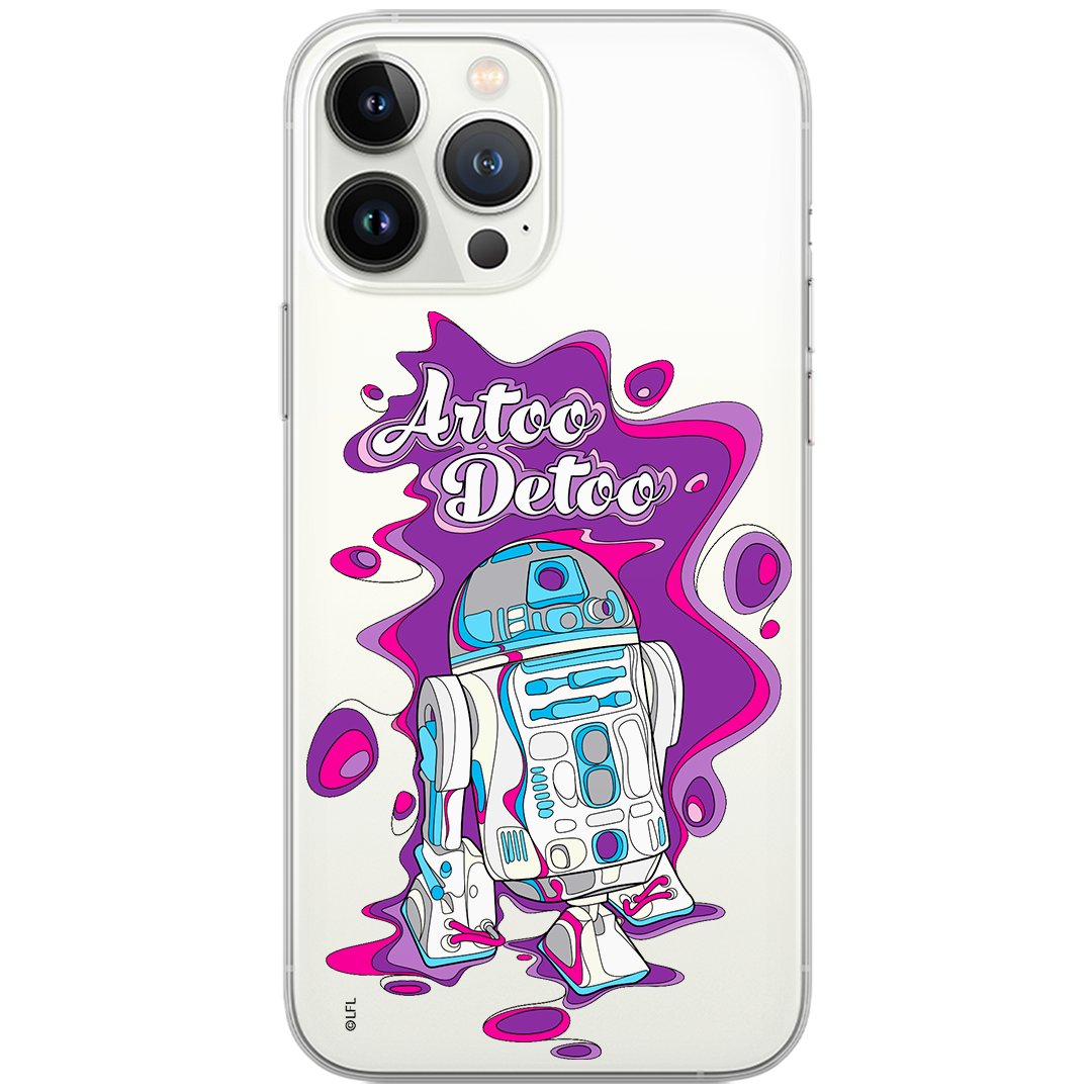 Etui Star Wars dedykowane do Iphone 12 Mini, wzór: R2D2 002 Etui częściowo przeźroczyste, oryginalne i oficjalnie licencjonowane