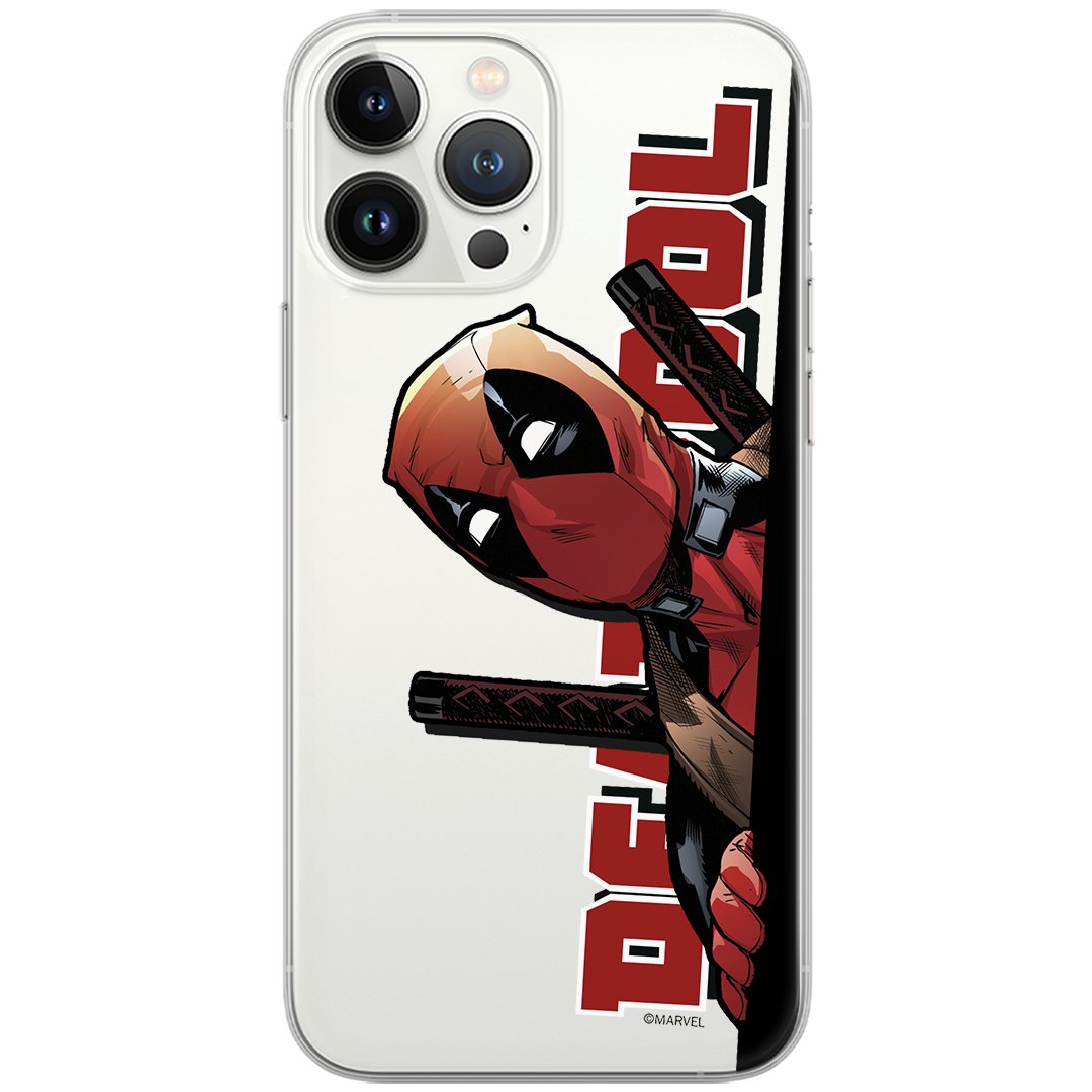 Etui Marvel dedykowane do Iphone 12 PRO MAX, wzór: Deadpool 002 Etui częściowo przeźroczyste, oryginalne i oficjalnie licencjonowane
