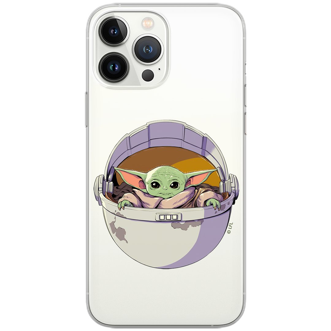 Etui Star Wars dedykowane do Iphone 12 PRO MAX, wzór: Baby Yoda 026 Etui częściowo przeźroczyste, oryginalne i oficjalnie licencjonowane
