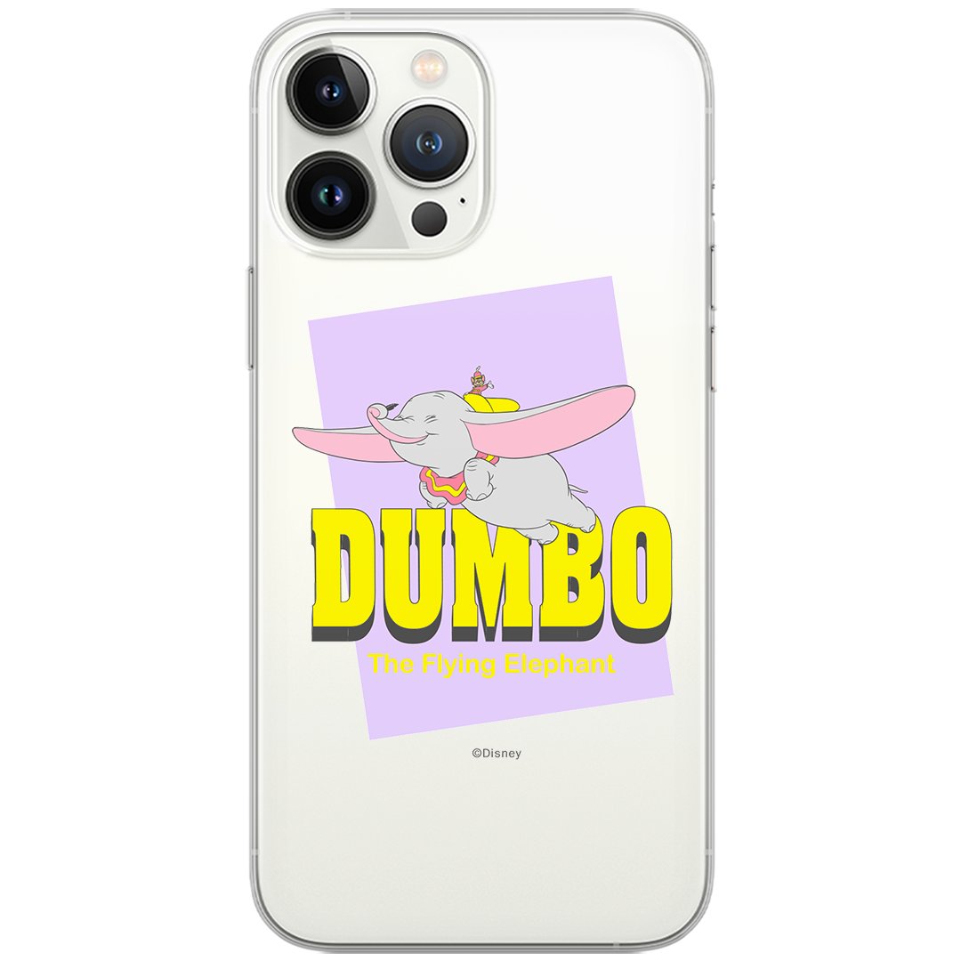 Etui Disney dedykowane do Iphone 13 MINI, wzór: Dumbo 005 Etui częściowo przeźroczyste, oryginalne i oficjalnie licencjonowane
