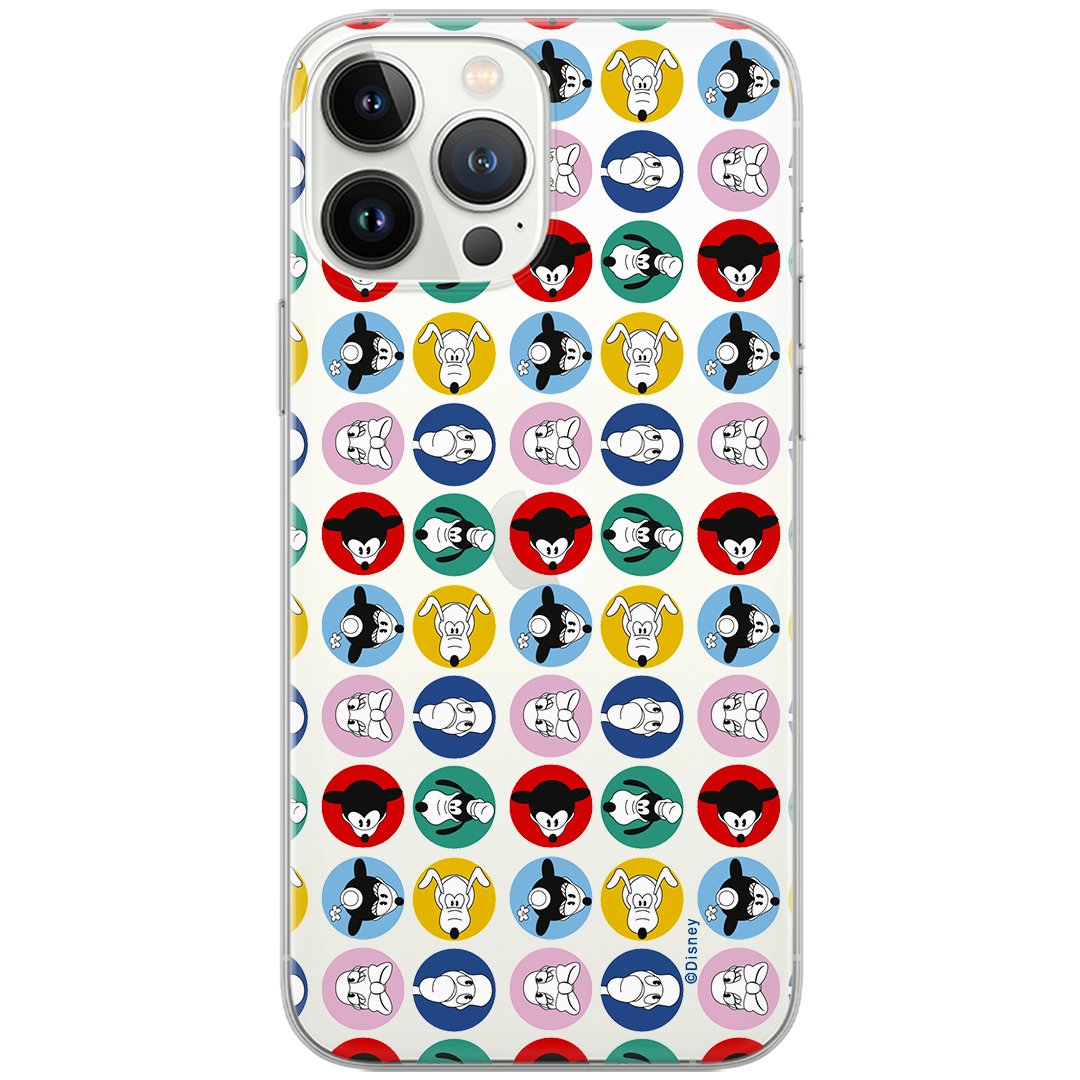 Etui Disney dedykowane do Iphone 13 PRO, wzór: Mickey i Przyjaciele 002 Etui częściowo przeźroczyste, oryginalne i oficjalnie licencjonowane
