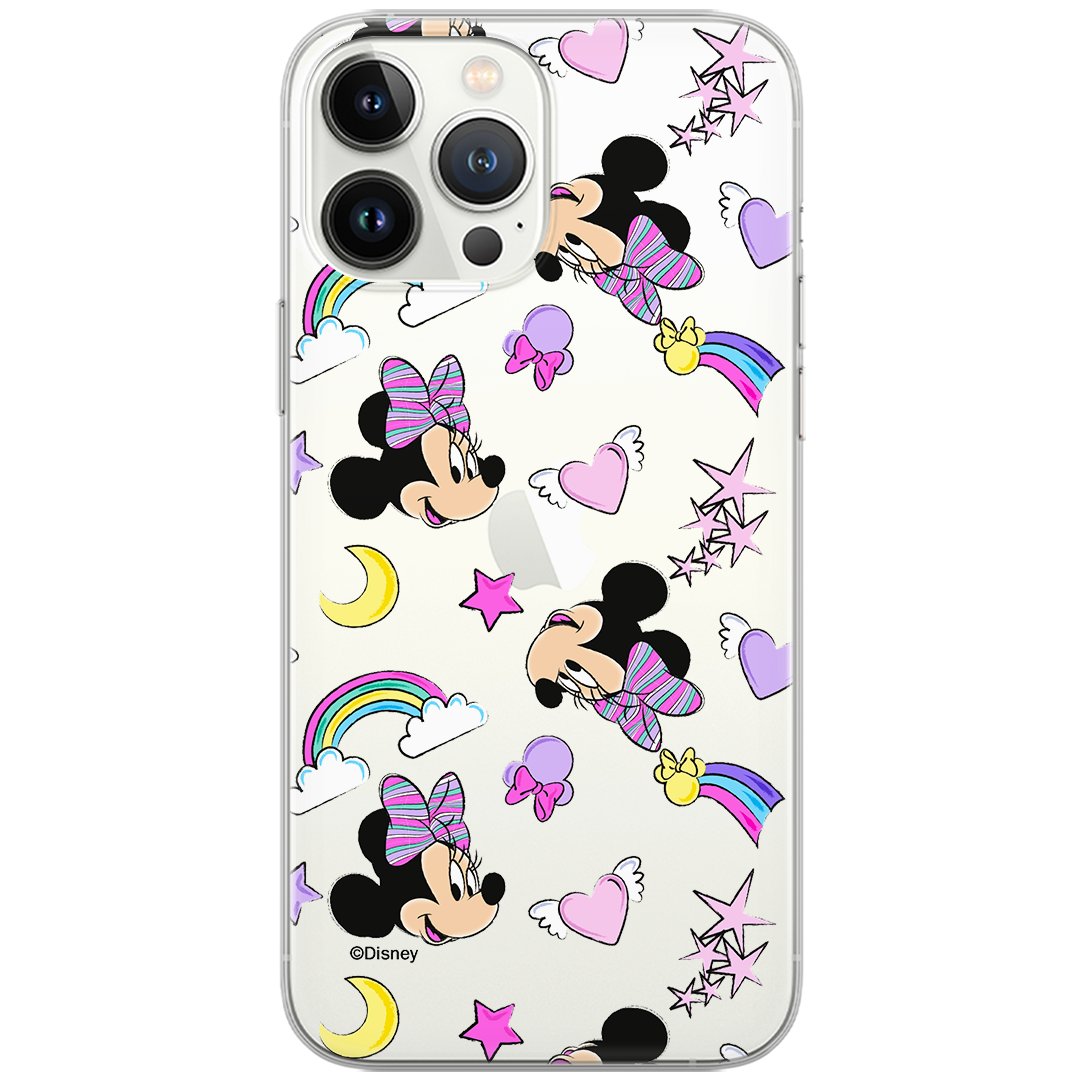 Etui Disney dedykowane do Iphone 13 PRO, wzór: Minnie 031 Etui częściowo przeźroczyste, oryginalne i oficjalnie licencjonowane