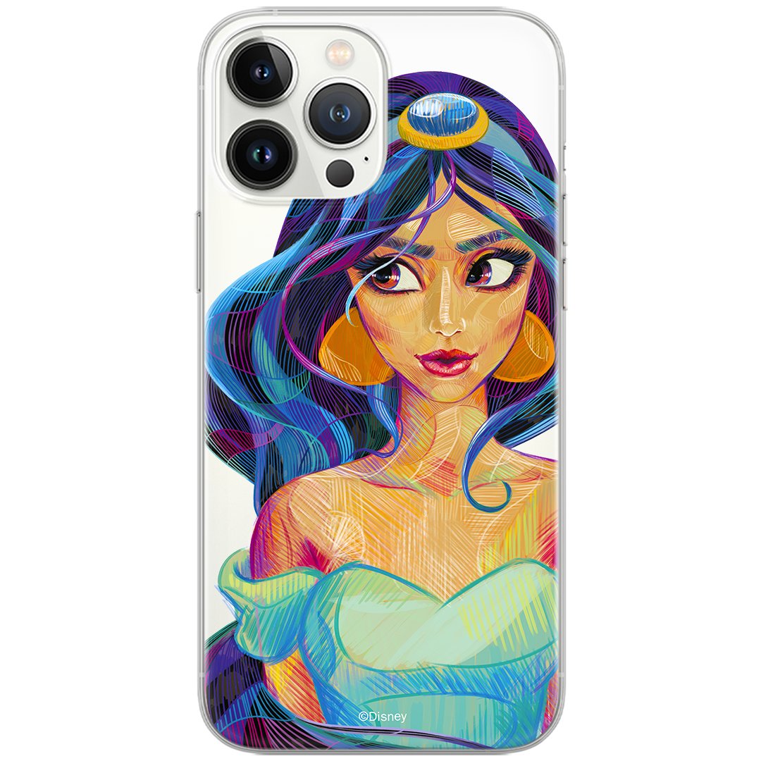 Etui Disney dedykowane do Iphone 13 PRO, wzór: Jasmine 002 Etui częściowo przeźroczyste, oryginalne i oficjalnie licencjonowane