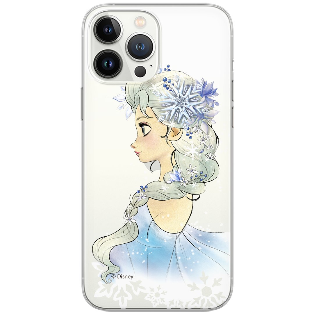Etui Disney dedykowane do Iphone 13 PRO, wzór: Elsa 010 Etui częściowo przeźroczyste, oryginalne i oficjalnie licencjonowane