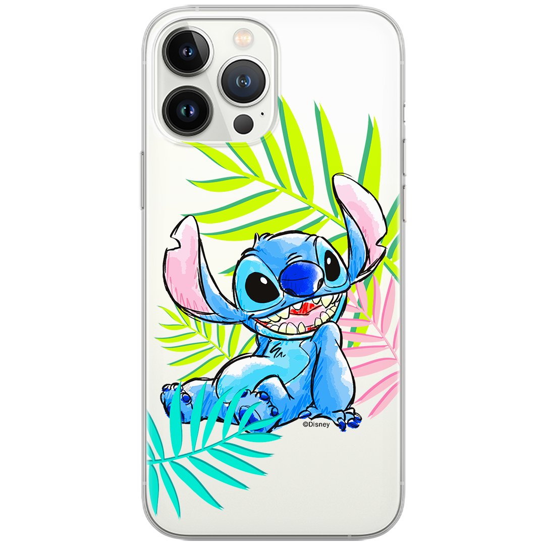 Etui Disney dedykowane do Iphone 13 PRO MAX, wzór: Stich 008 Etui częściowo przeźroczyste, oryginalne i oficjalnie licencjonowane