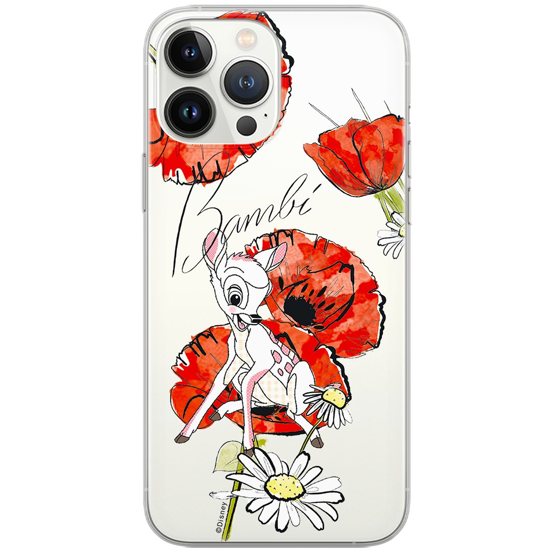 Etui Disney dedykowane do Iphone 6/6S, wzór: Bambi 002 Etui częściowo przeźroczyste, oryginalne i oficjalnie licencjonowane