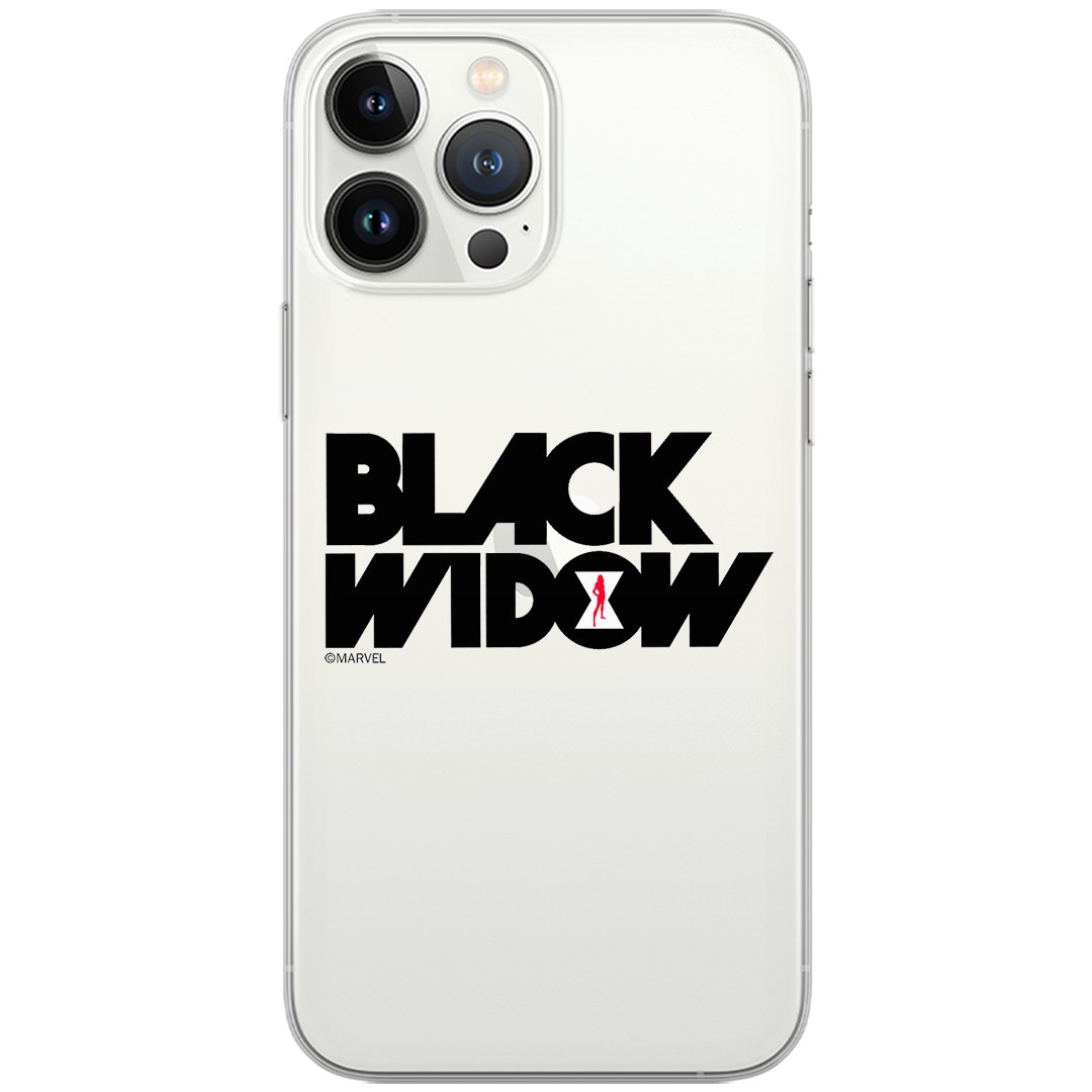 Etui Marvel dedykowane do Iphone 7 PLUS/ 8 PLUS, wzór: Czarna Wdowa 010 Etui częściowo przeźroczyste, oryginalne i oficjalnie licencjonowane