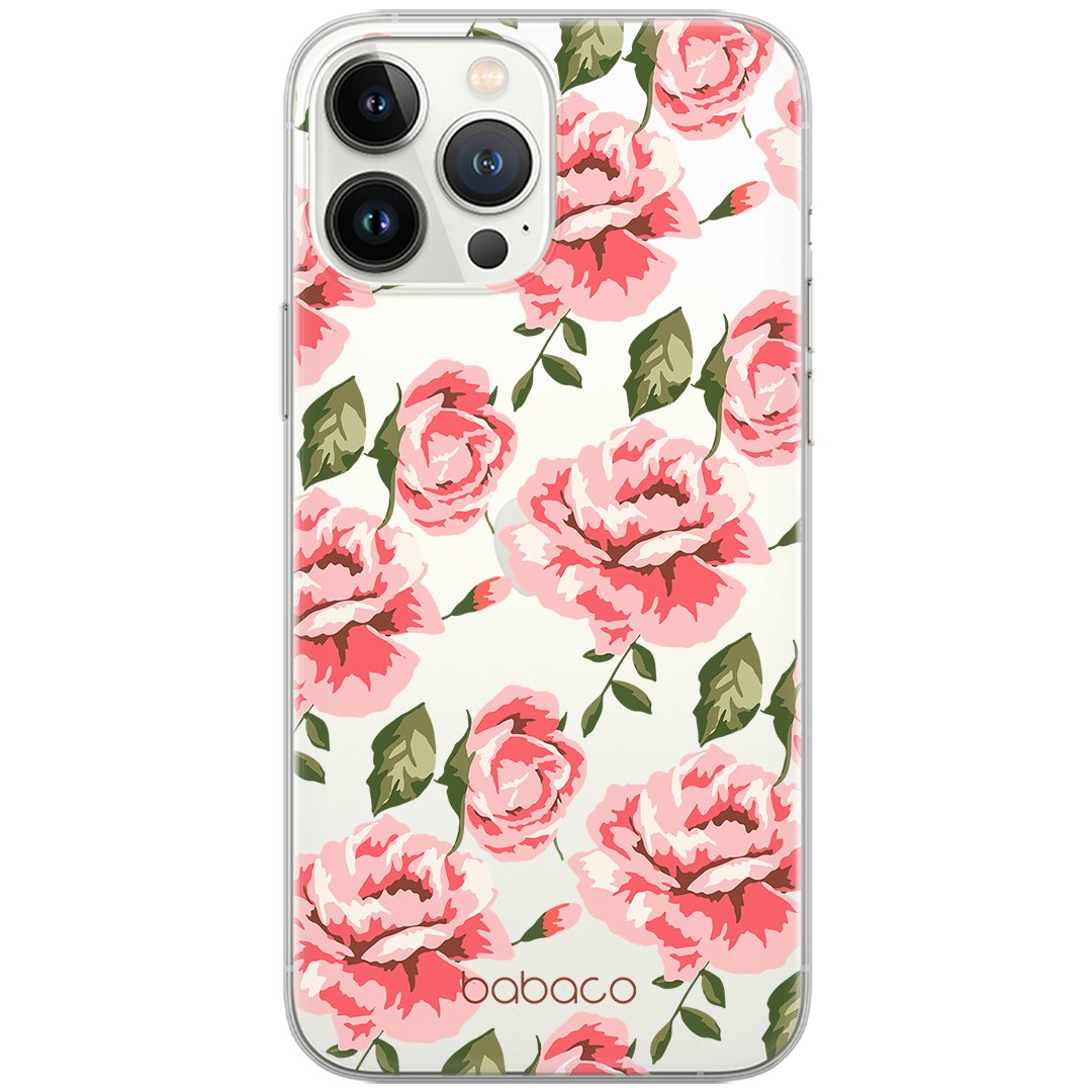 Etui Babaco dedykowane do Iphone 7 PLUS/ 8 PLUS, wzór: Kwiaty 013 Etui częściowo przeźroczyste, oryginalne i oficjalnie licencjonowane