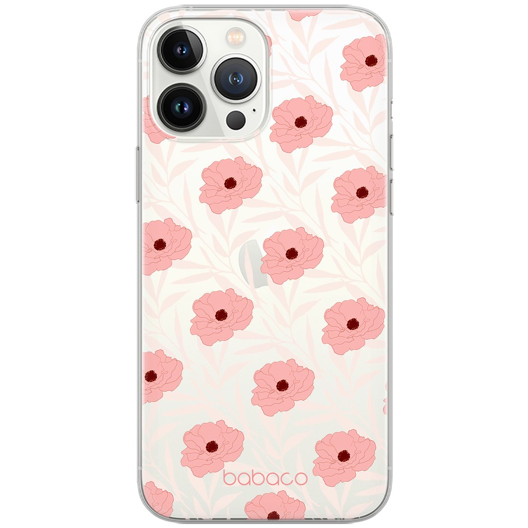 Etui Babaco dedykowane do Iphone 7 PLUS/ 8 PLUS, wzór: Kwiaty 017 Etui częściowo przeźroczyste, oryginalne i oficjalnie licencjonowane