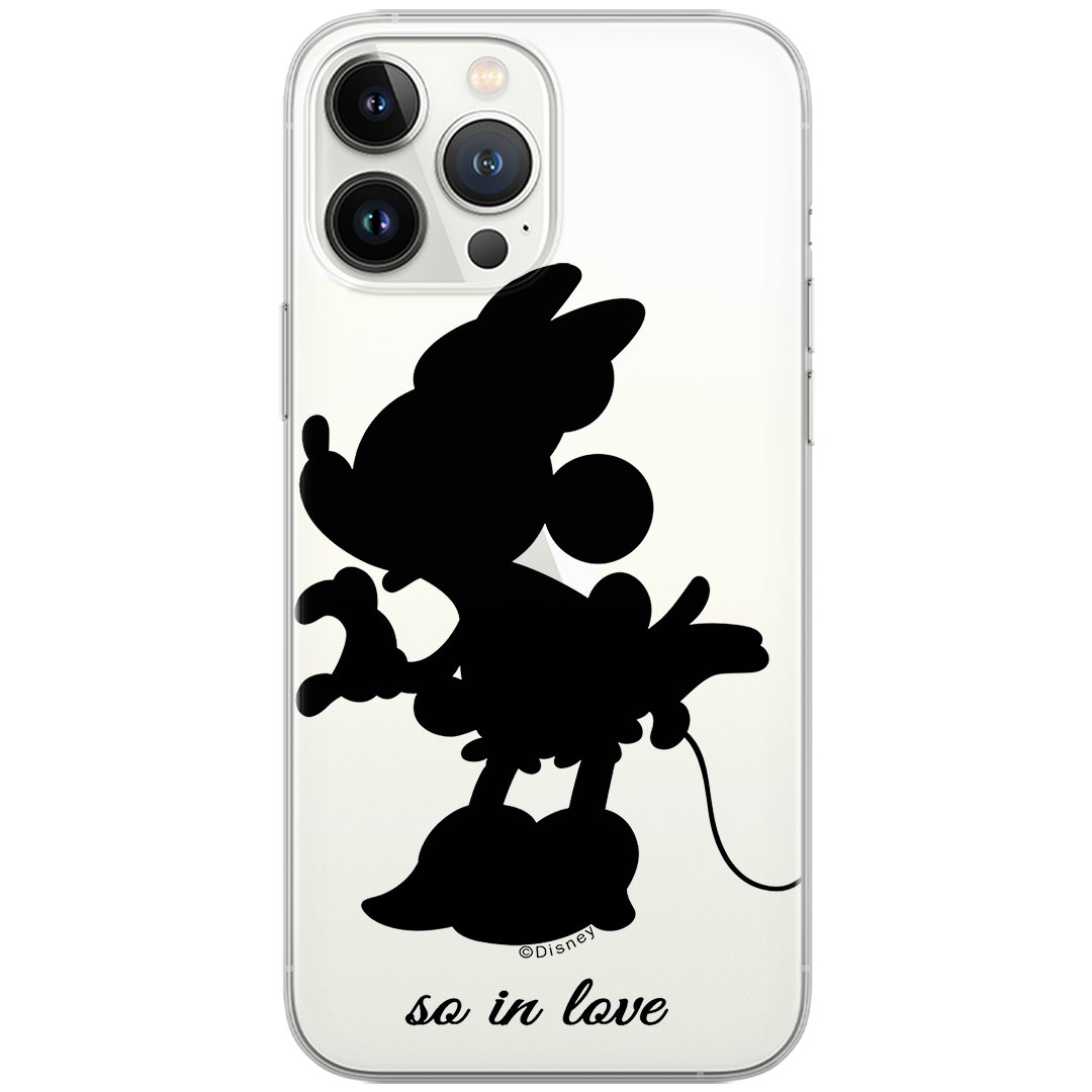 Etui Disney dedykowane do Samsung A03S, wzór: Minnie 002 Etui częściowo przeźroczyste, oryginalne i oficjalnie licencjonowane