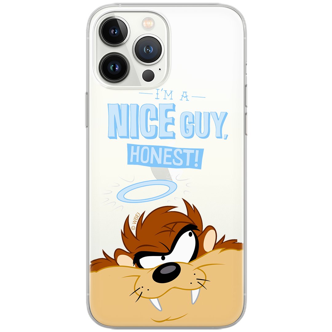 Etui Looney Tunes dedykowane do Samsung A21s, wzór: Diabeł Tasmański 003 Etui częściowo przeźroczyste, oryginalne i oficjalnie / Looney Tunes