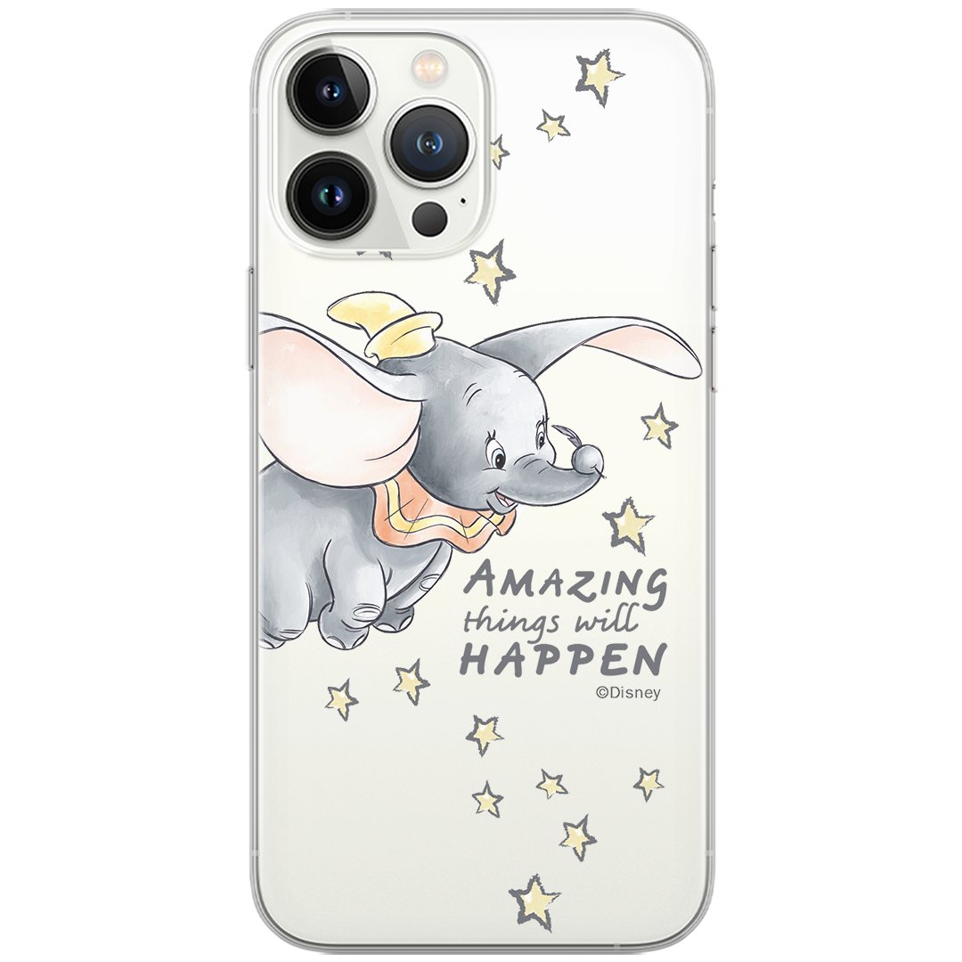 Etui Disney dedykowane do Samsung A32 4G LTE, wzór: Dumbo 010 Etui częściowo przeźroczyste, oryginalne i oficjalnie licencjonowane