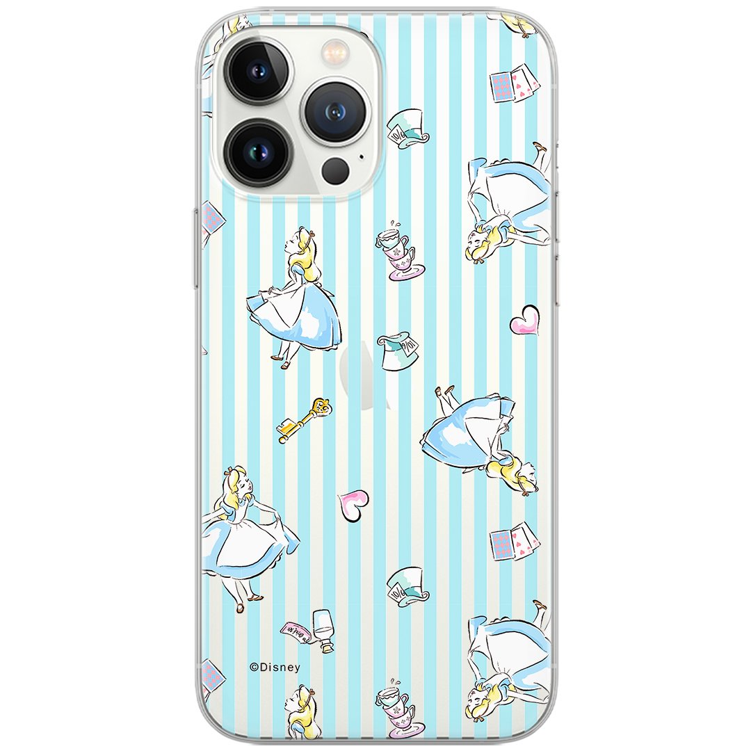 Etui Disney dedykowane do Samsung A41, wzór: Alicja 001 Etui częściowo przeźroczyste, oryginalne i oficjalnie licencjonowane