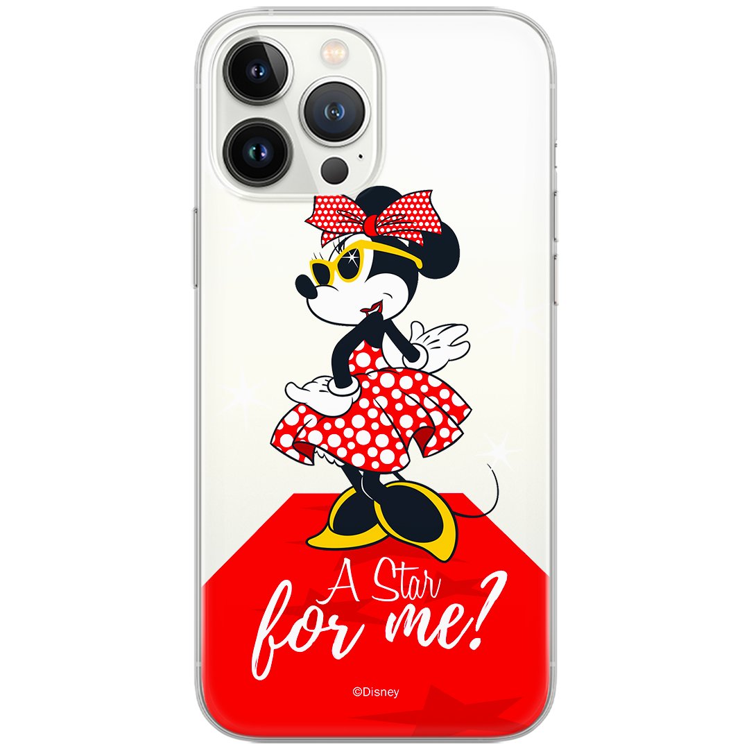 Etui Disney dedykowane do Samsung A41, wzór: Minnie 044 Etui częściowo przeźroczyste, oryginalne i oficjalnie licencjonowane