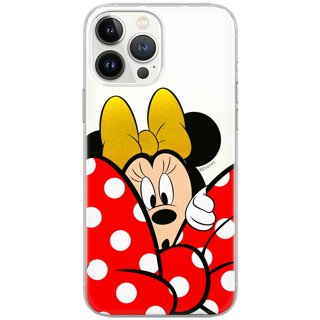Etui Disney dedykowane do Samsung A41, wzór: Minnie 015 Etui częściowo przeźroczyste, oryginalne i oficjalnie licencjonowane
