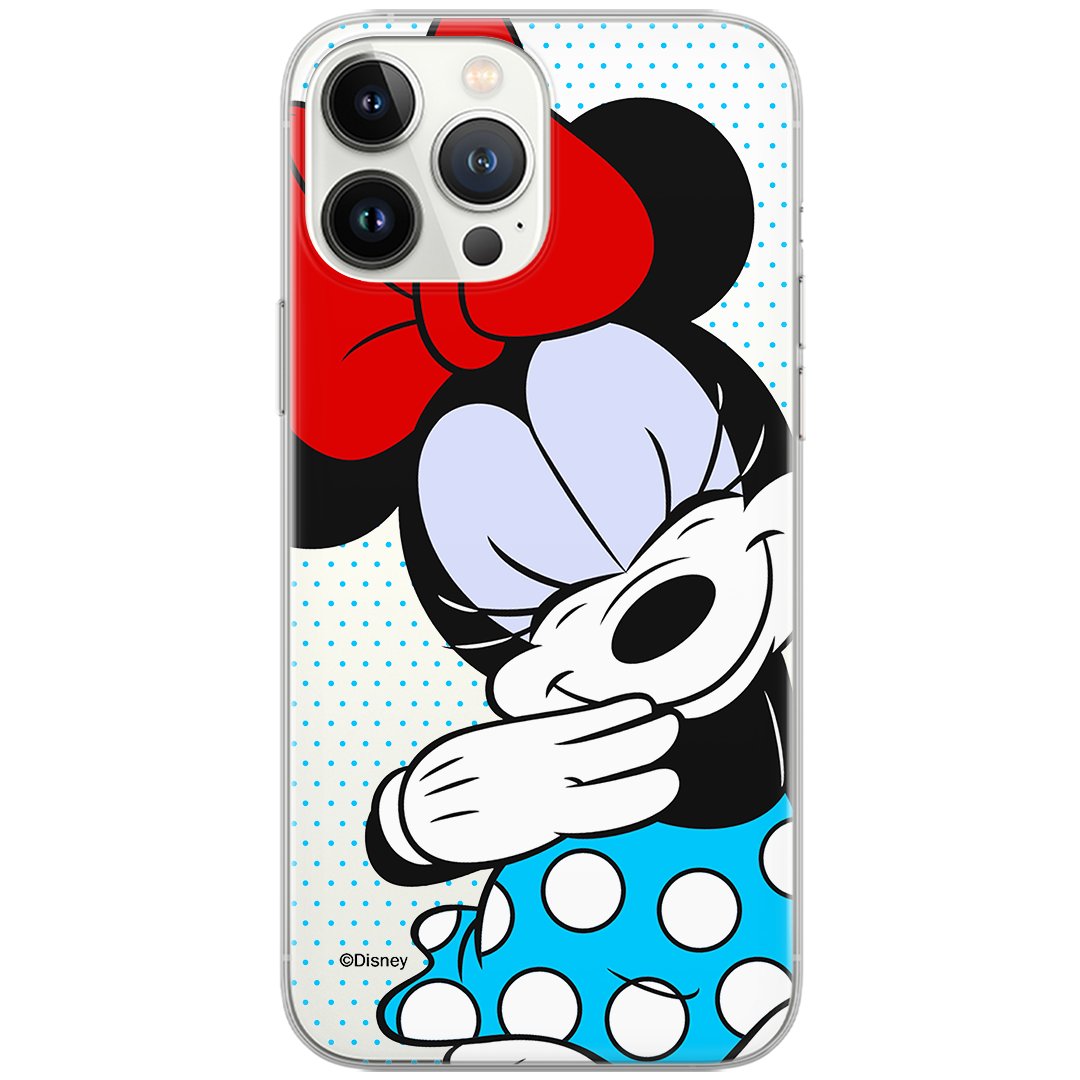 Etui Disney dedykowane do Samsung A41, wzór: Minnie 033 Etui częściowo przeźroczyste, oryginalne i oficjalnie licencjonowane