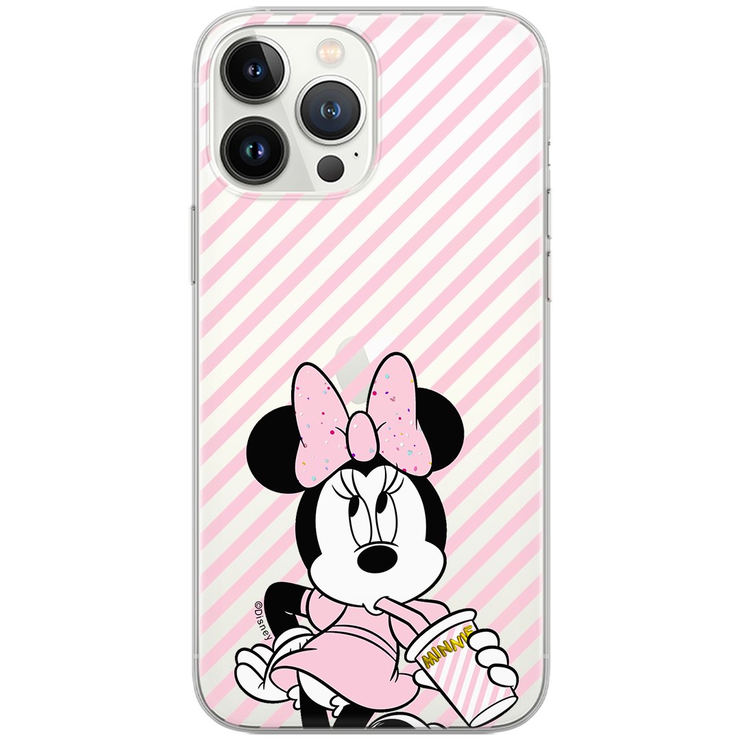 Etui Disney dedykowane do Samsung A42 5G, wzór: Minnie 017 Etui częściowo przeźroczyste, oryginalne i oficjalnie licencjonowane