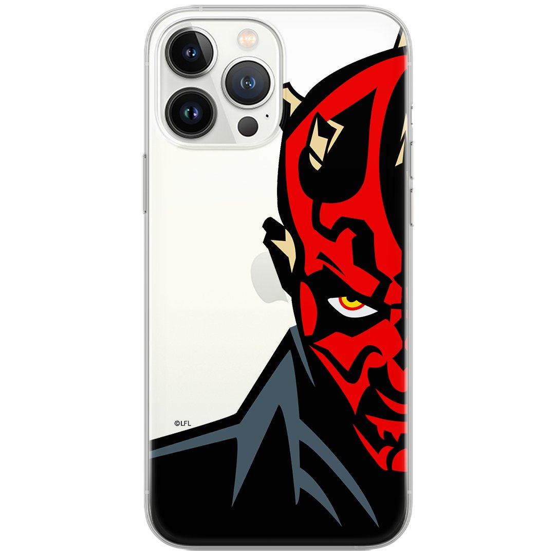 Etui Star Wars dedykowane do Samsung A42 5G, wzór: Darth Maul 003 Etui częściowo przeźroczyste, oryginalne i oficjalnie licencjonowane