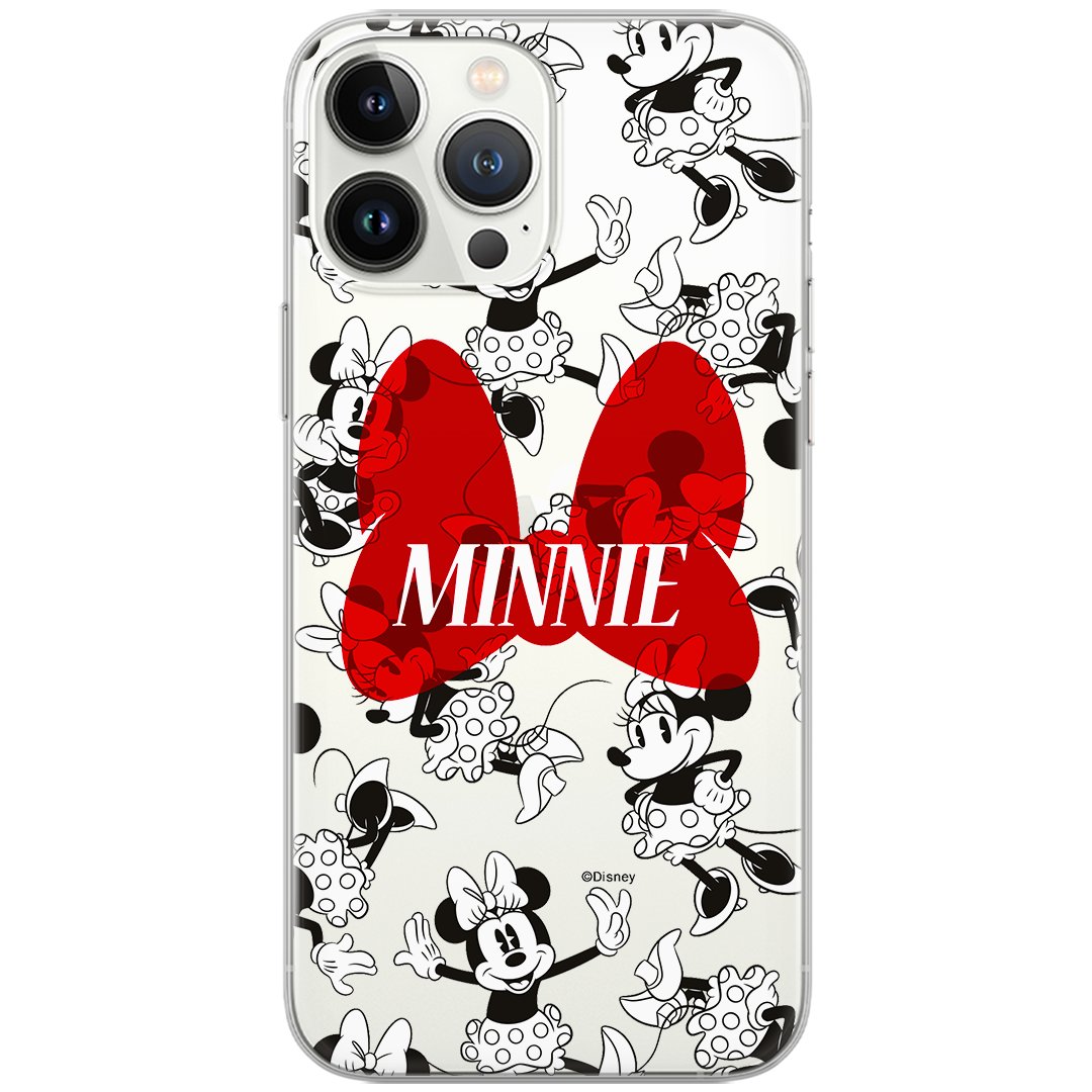 Etui Disney dedykowane do Samsung A42 5G, wzór: Minnie 048 Etui częściowo przeźroczyste, oryginalne i oficjalnie licencjonowane