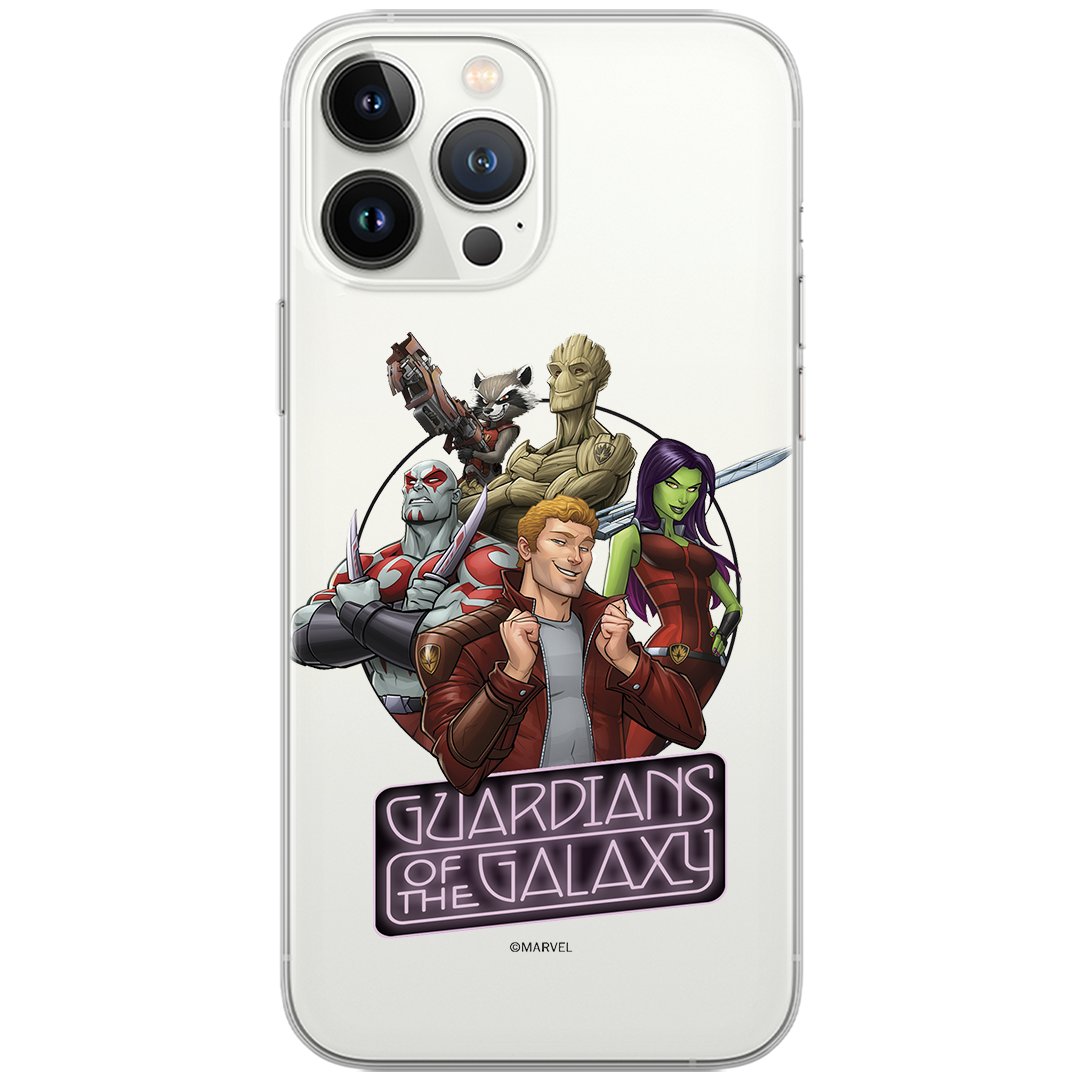 Etui Marvel dedykowane do Samsung A51, wzór: Strażnicy Galaktyki 009 Etui częściowo przeźroczyste, oryginalne i oficjalnie licencjonowane
