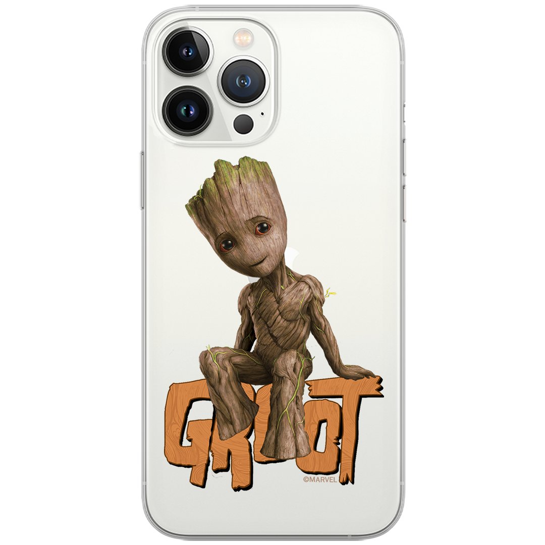 Etui Marvel dedykowane do Samsung M31, wzór: Groot 005 Etui częściowo przeźroczyste, oryginalne i oficjalnie licencjonowane