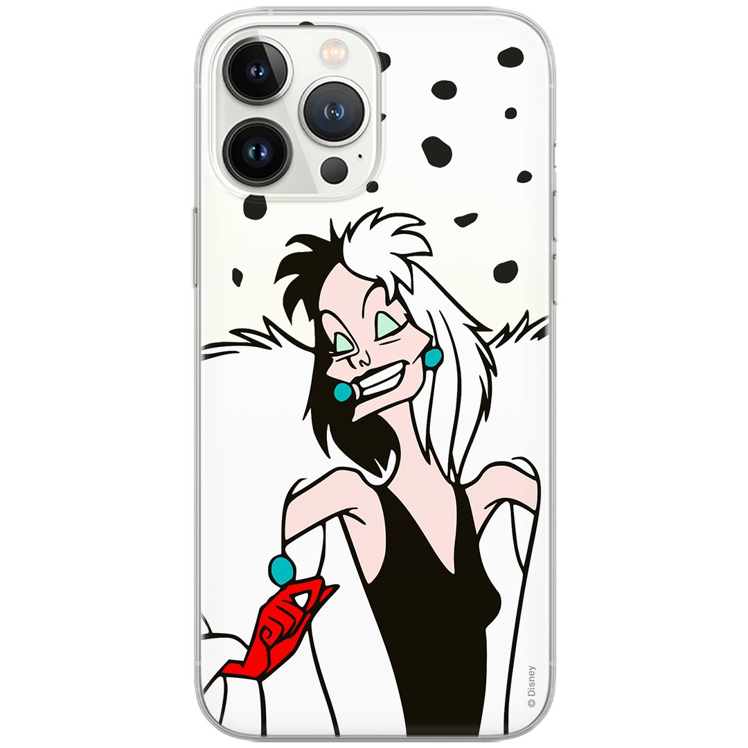 Etui Disney dedykowane do Xiaomi MI 10 LITE, wzór: Cruella 004 Etui częściowo przeźroczyste, oryginalne i oficjalnie licencjonowane