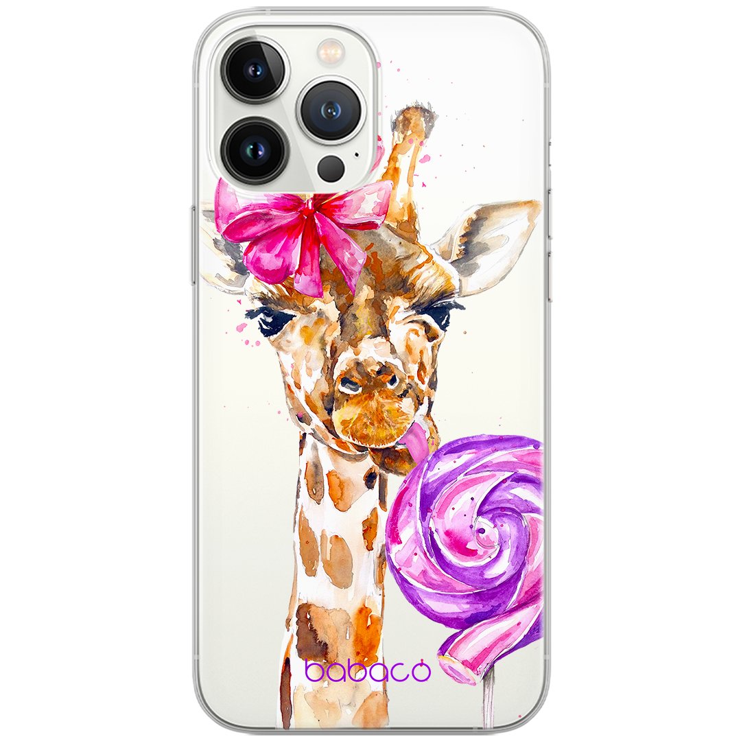 Etui Babaco dedykowane do Xiaomi MI 11 LITE 4G / MI 11 LITE 5G / 11 LITE 5G NE, wzór: Żyrafa 001 Etui częściowo przeźroczyste, oryginalne i oficjaln..
