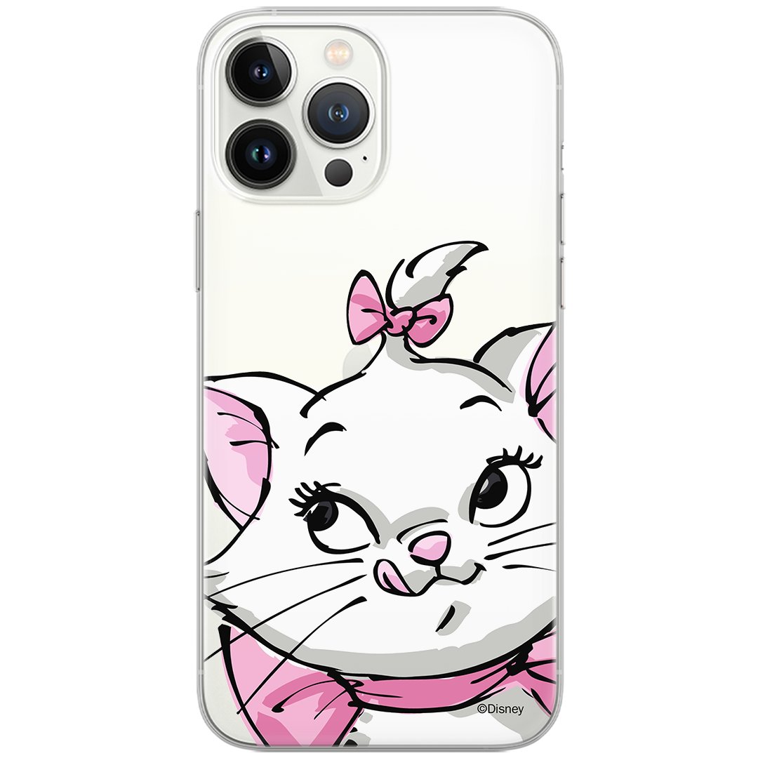 Etui Disney dedykowane do Xiaomi MI 11 LITE 4G / MI 11 LITE 5G / 11 LITE 5G NE, wzór: Marie 001 Etui częściowo przeźroczyste, oryginalne i oficjalni..