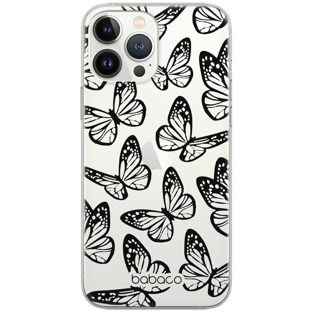Etui Babaco dedykowane do Xiaomi MI 11 LITE 4G / MI 11 LITE 5G / 11 LITE 5G NE, wzór: Motyle 002 Etui częściowo przeźroczyste, oryginalne i oficjaln..