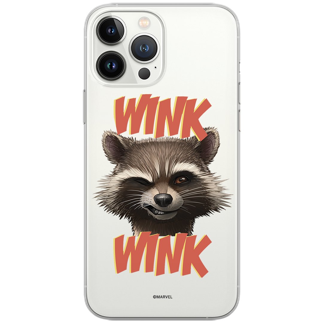 Etui Marvel dedykowane do Xiaomi MI 11 ULTRA, wzór: Rocket 003 Etui częściowo przeźroczyste, oryginalne i oficjalnie licencjonowane