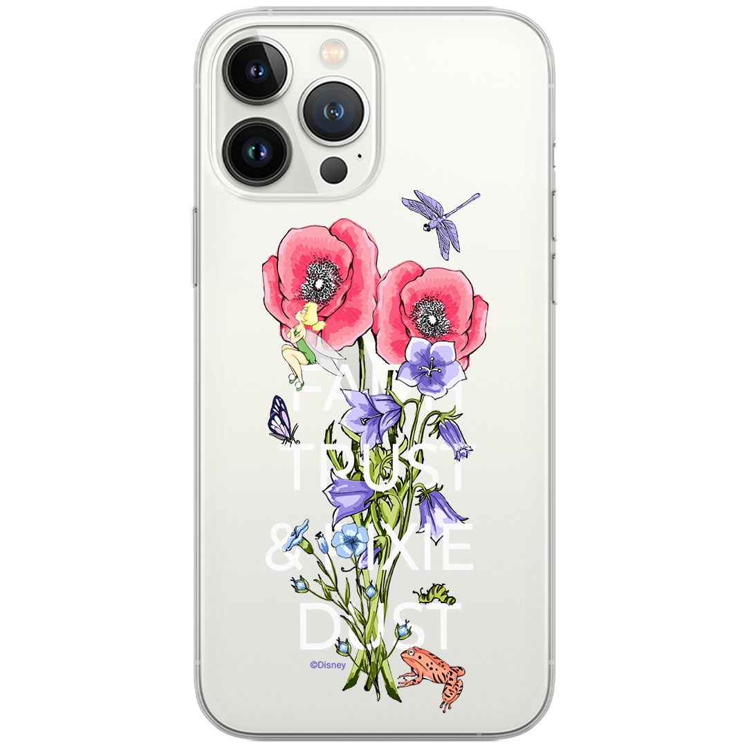 Etui Disney dedykowane do Huawei P20 LITE, wzór: Dzwoneczek 003 Etui częściowo przeźroczyste, oryginalne i oficjalnie licencjonowane