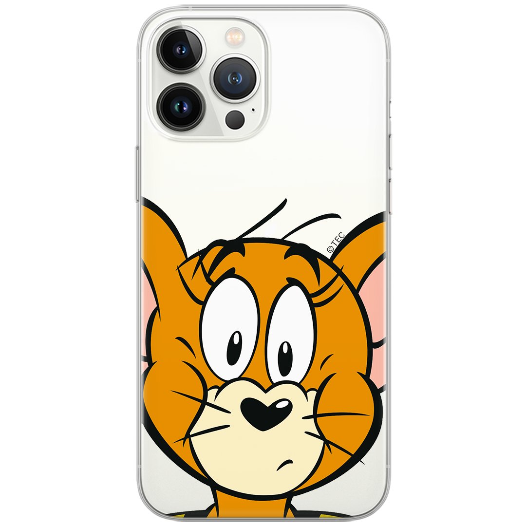Etui Tom and Jerry dedykowane do Huawei P30, wzór: Jerry 002 Etui częściowo przeźroczyste, oryginalne i oficjalnie  / Tom and Jerry