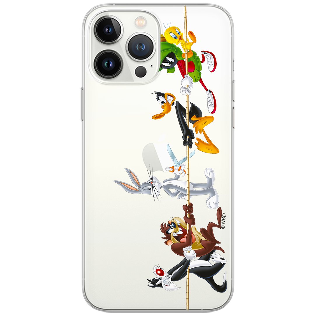 Etui Looney Tunes dedykowane do Huawei P30, wzór: Looney Tunes 009 Etui częściowo przeźroczyste, oryginalne i oficjalnie / Looney Tunes