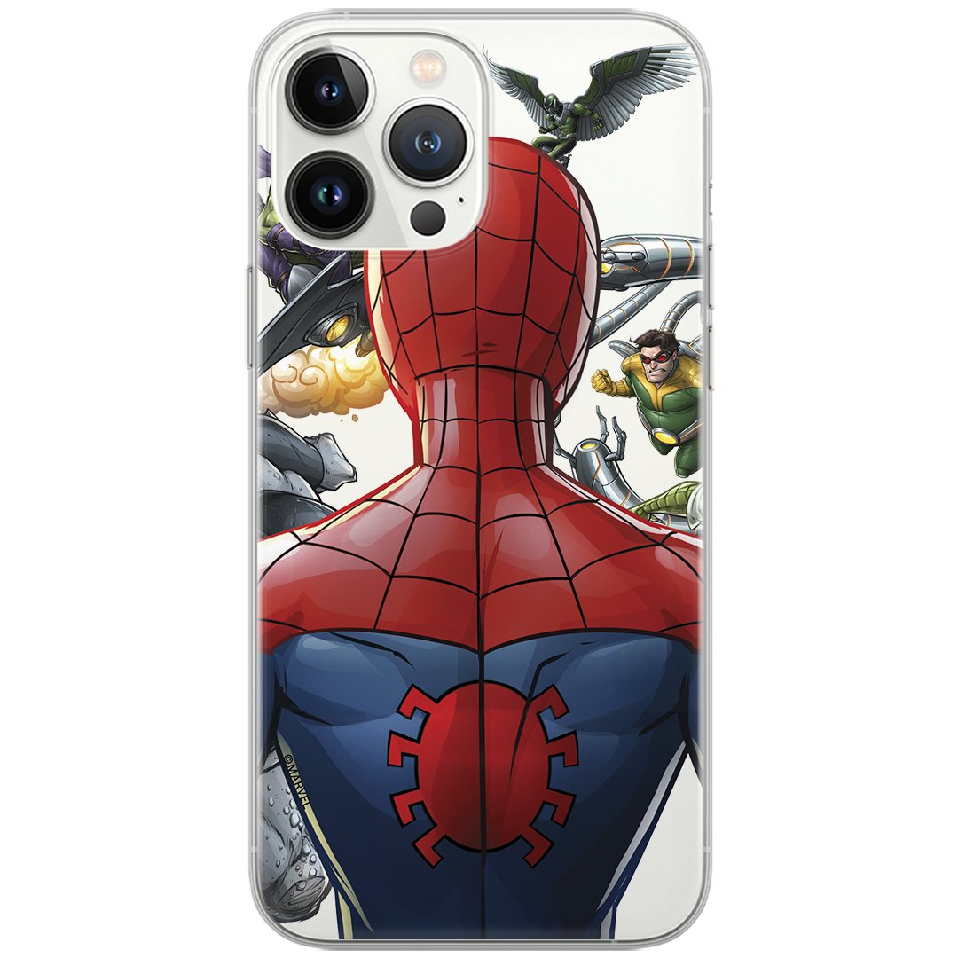 Etui Marvel dedykowane do Huawei P30, wzór: Spider Man 004 Etui częściowo przeźroczyste, oryginalne i oficjalnie licencjonowane