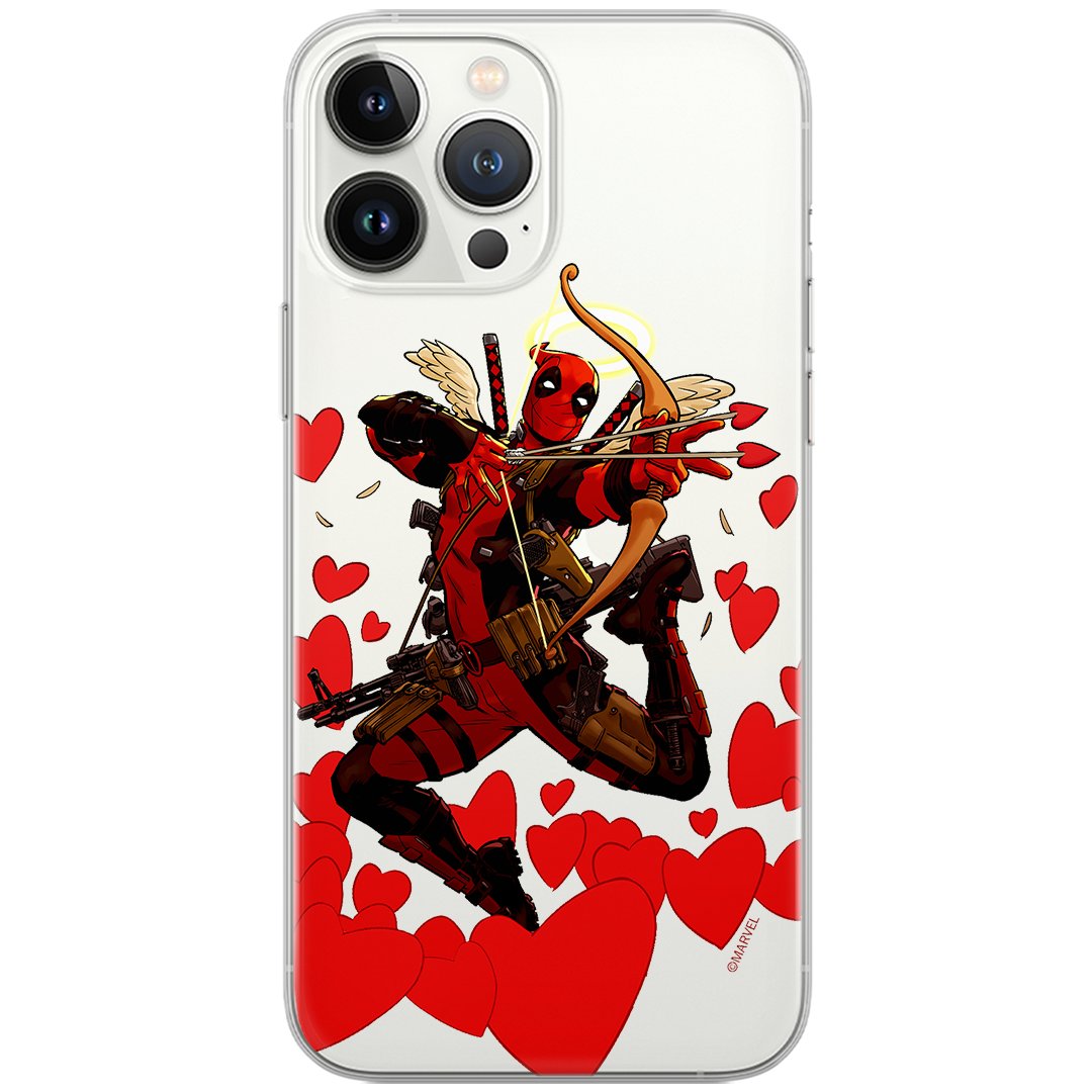 Etui Marvel dedykowane do Huawei P30, wzór: Deadpool 011 Etui częściowo przeźroczyste, oryginalne i oficjalnie licencjonowane