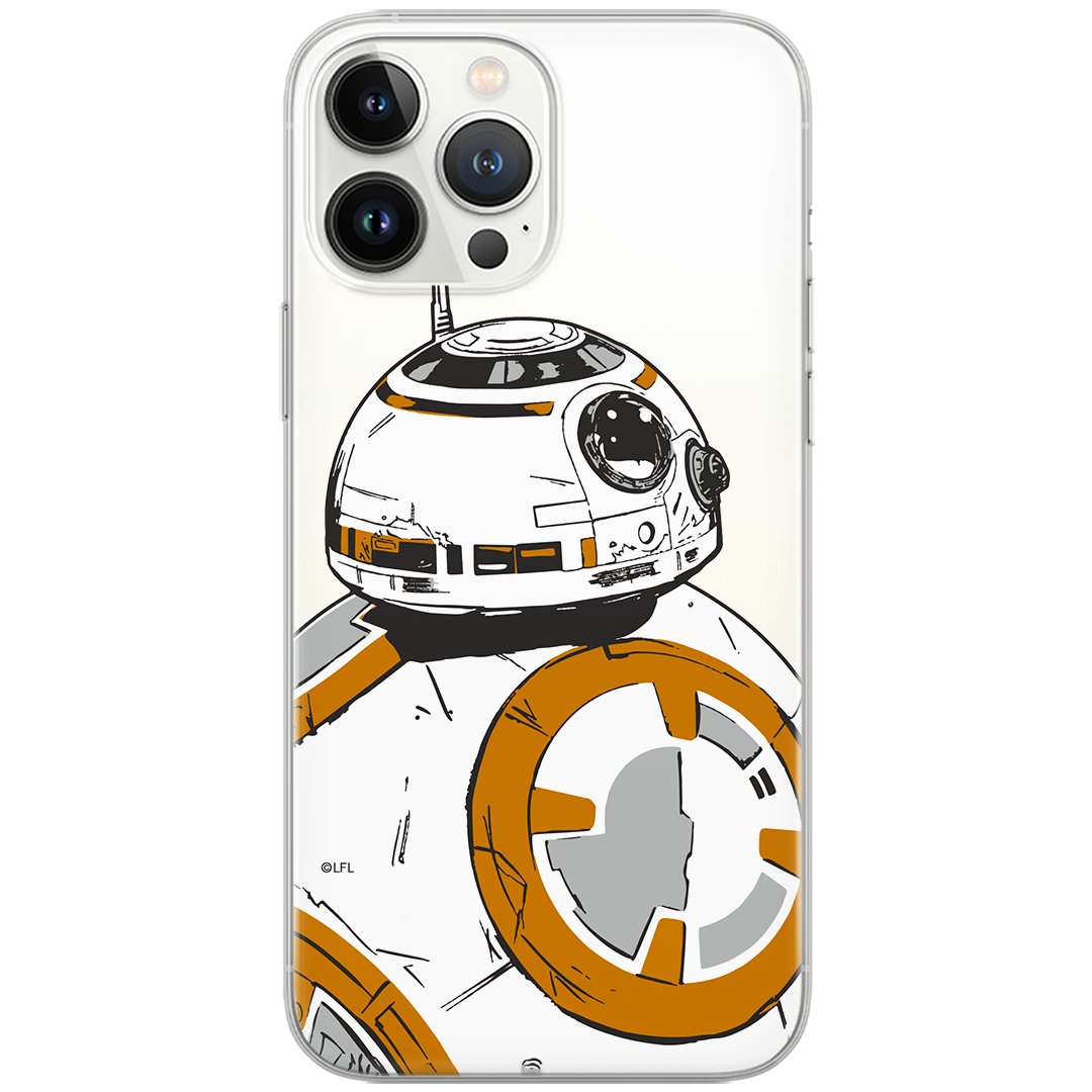 Etui Star Wars dedykowane do Huawei P30, wzór: BB 8 009 Etui częściowo przeźroczyste, oryginalne i oficjalnie licencjonowane