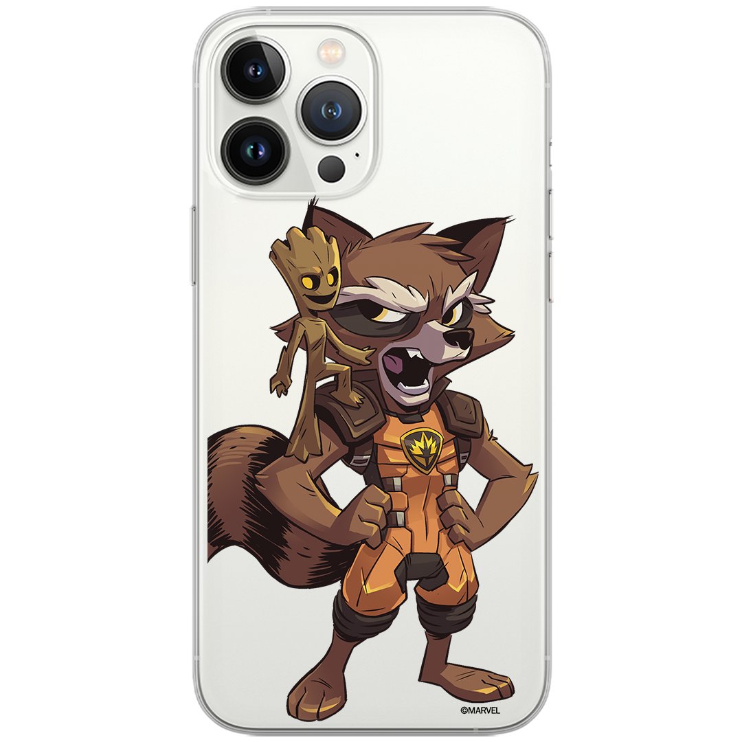 Etui Marvel dedykowane do Huawei P30, wzór: Strażnicy Galaktyki 018 Etui częściowo przeźroczyste, oryginalne i oficjalnie licencjonowane