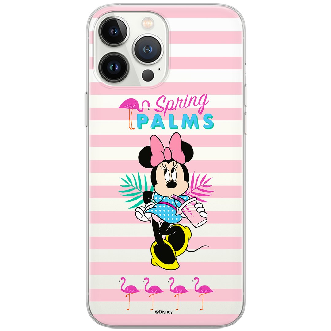 Etui Disney dedykowane do Huawei P30, wzór: Minnie 028 Etui częściowo przeźroczyste, oryginalne i oficjalnie licencjonowane