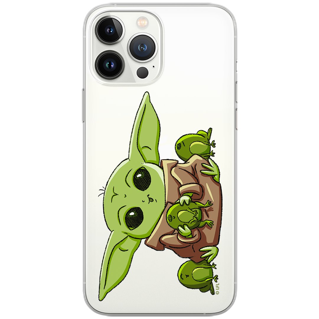 Etui Star Wars dedykowane do Huawei P30, wzór: Baby Yoda 014 Etui częściowo przeźroczyste, oryginalne i oficjalnie licencjonowane