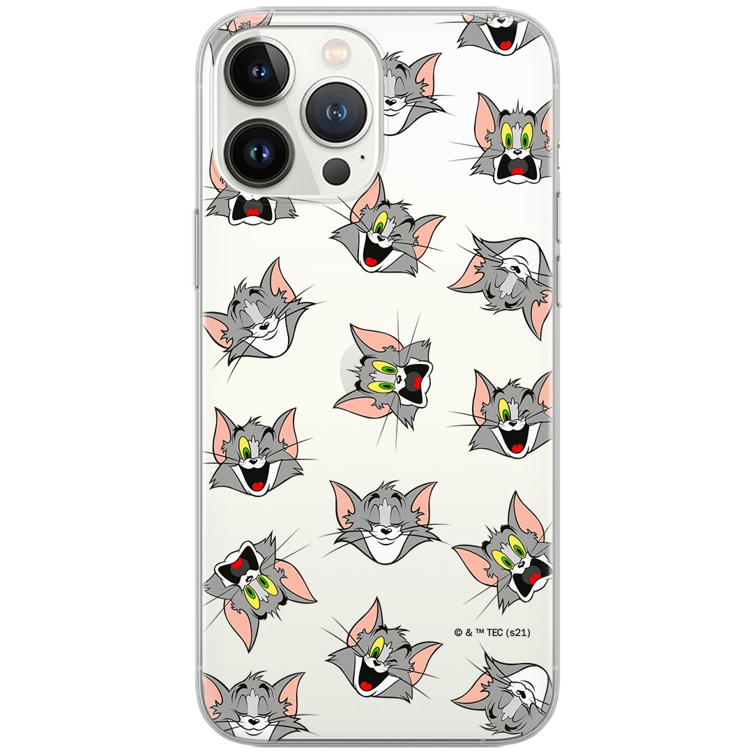 Etui Tom and Jerry dedykowane do Huawei P30, wzór: Tom i Jerry 007 Etui częściowo przeźroczyste, oryginalne i oficjalnie  / Tom and Jerry