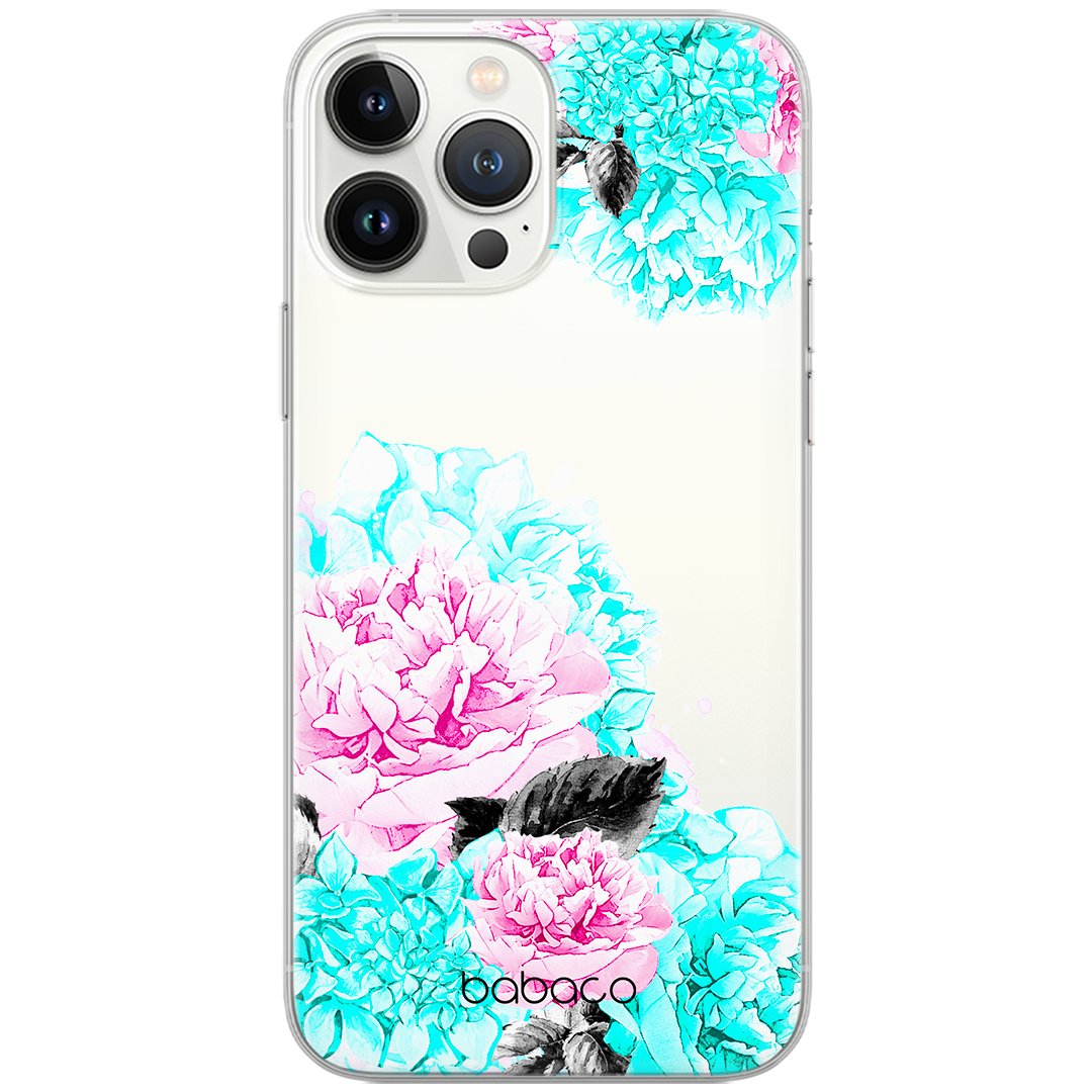 Etui Babaco dedykowane do Huawei P30, wzór: Kwiaty 002 Etui częściowo przeźroczyste, oryginalne i oficjalnie licencjonowane